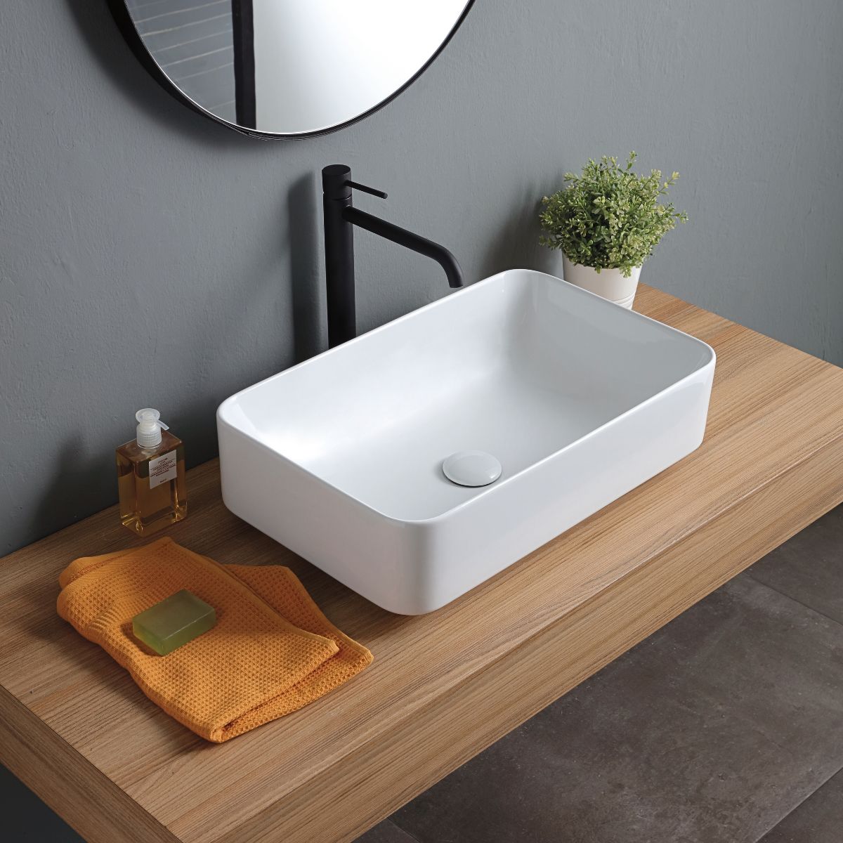 Lavabo da appoggio Smart 55