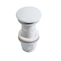 Round ceramic click clack waste