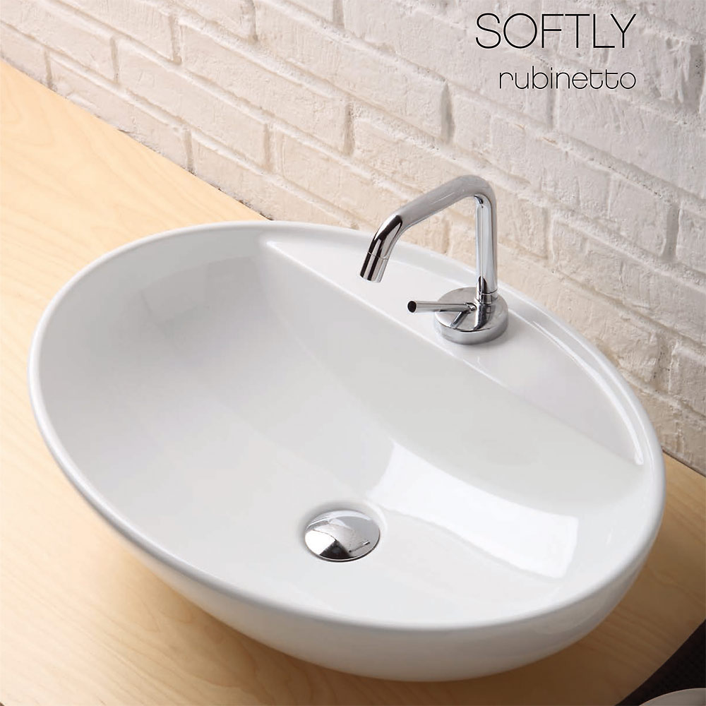 Lavabo da appoggio Softly 60 Rubinetto 